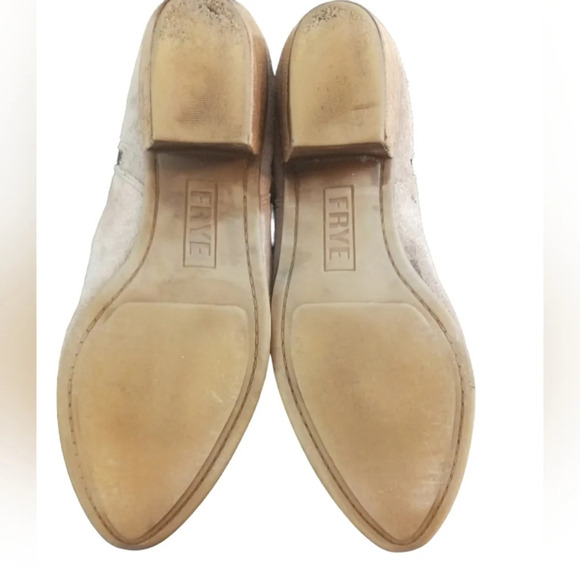 Frye Ash Suede Double Zip Tan/Beige Ankle Boots Boho Southwestern Bootie… - Picture 9 of 11